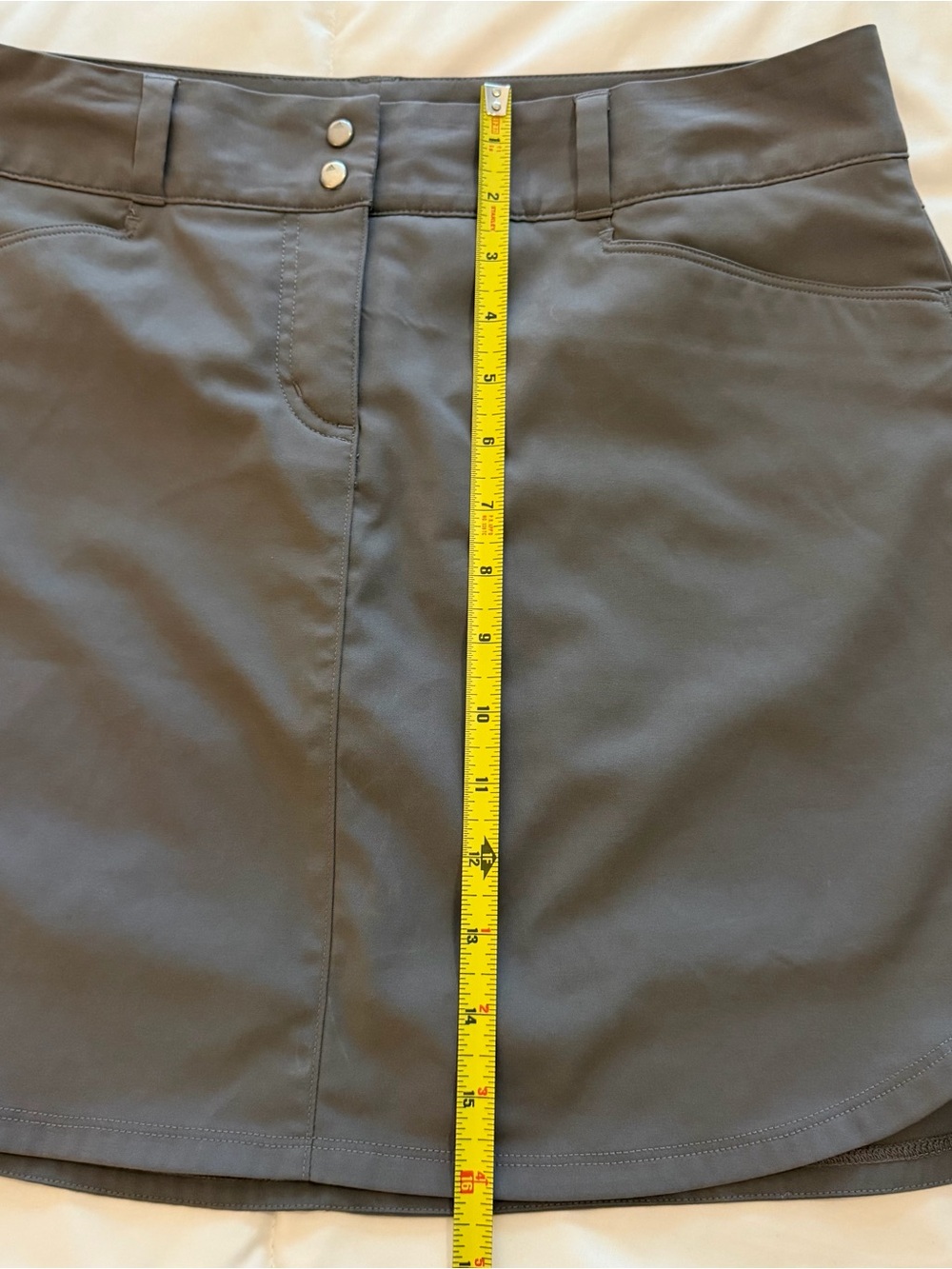 adidas Charcoal Gray Golf Skort - Picture 2 of 9